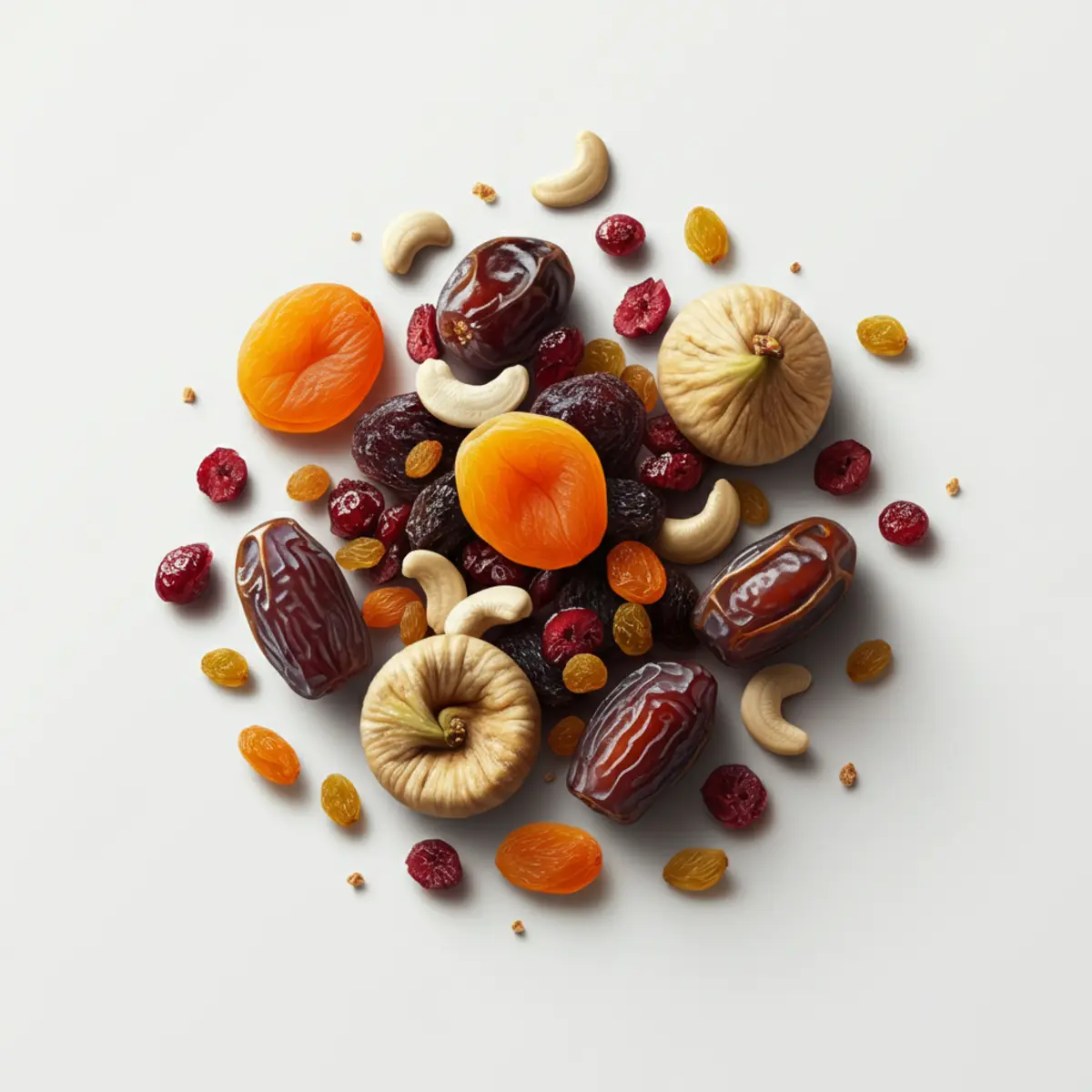 Frutas Secas Atacado — uva passa, damasco, cranberry, tâmara, mix premium