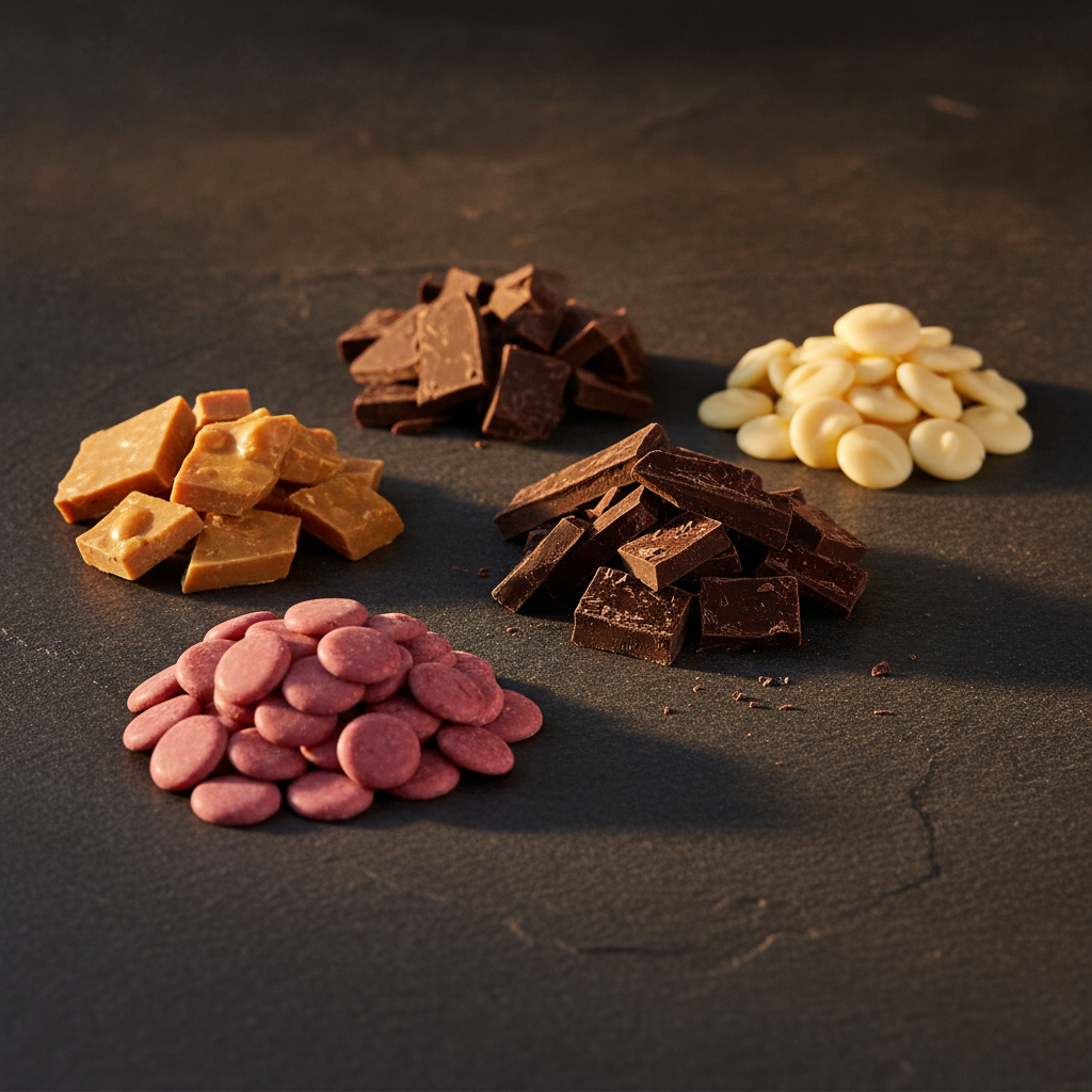 chocolate tipos ruby gold dark temperagem profissional