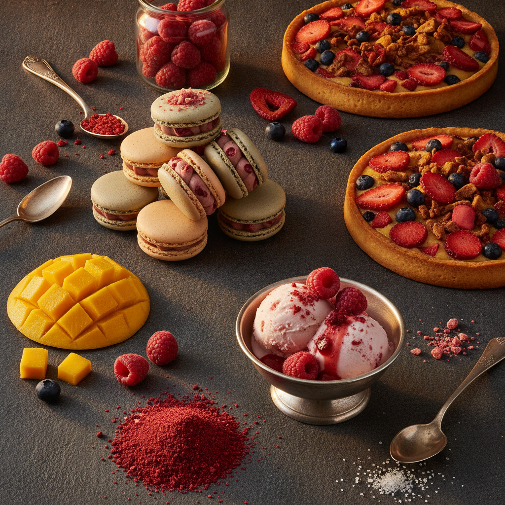 Frutas Liofilizadas: Como Usar Profissionalmente em Gelato, Macarons e Confeitaria