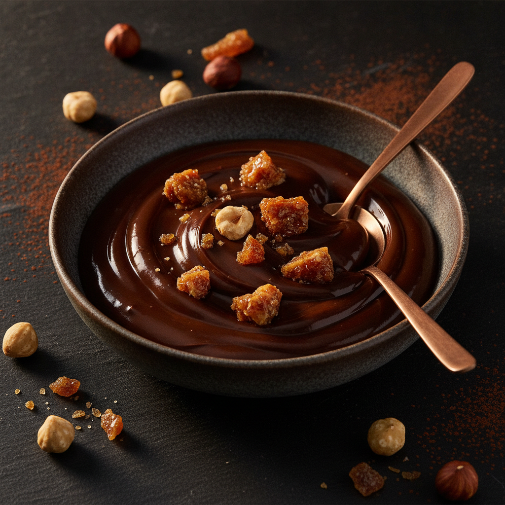 Ganache de Chocolate com Praliné de Avelã: Técnica de Chocolatier