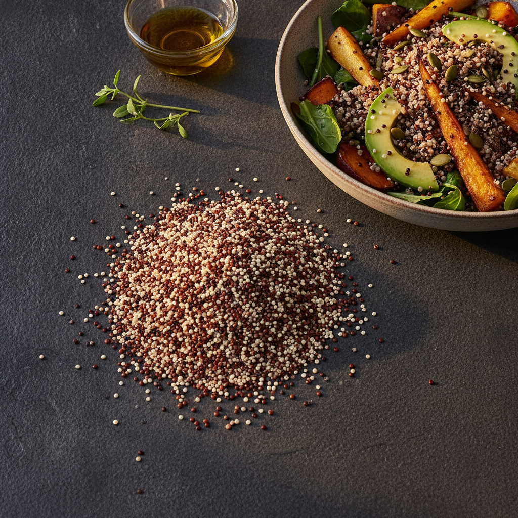 Quinoa Tricolor: o Grão Andino que Eleva Cardápios Plant-Based e Saladas Gourmet