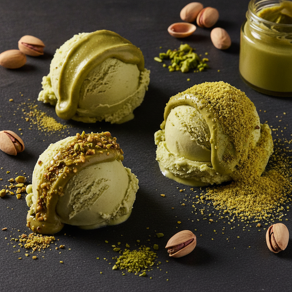 Xerém de Pistache no Gelato: 3 Técnicas de Variegato pra Gelateria Artesanal
